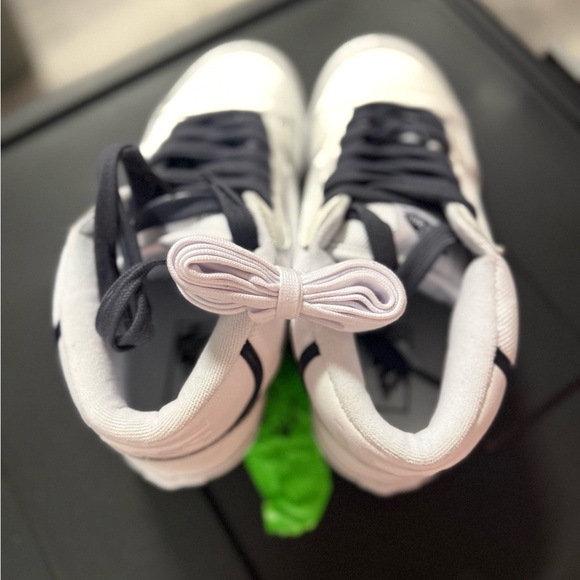 White and Black Sneakers with Gum Sole - Picture 3 of 3